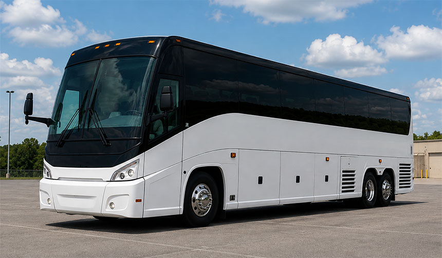 56-passenger charter bus in El Paso, TX